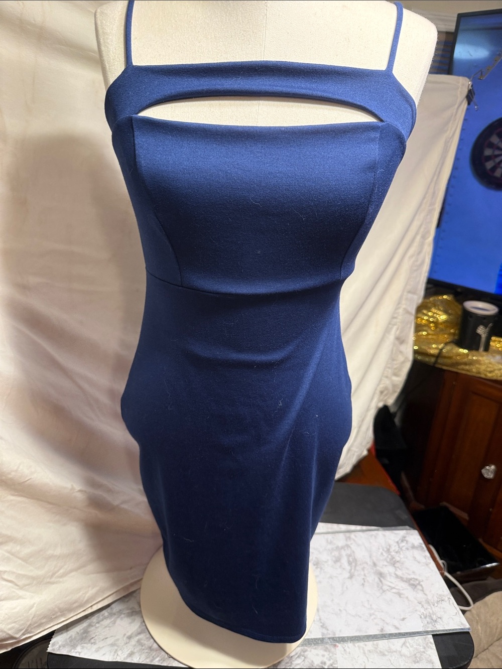 Joe & Elle Navy Cutout Bodycon Mini Dress